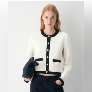 Babaton Approach Cardigan in Light Birch/Black